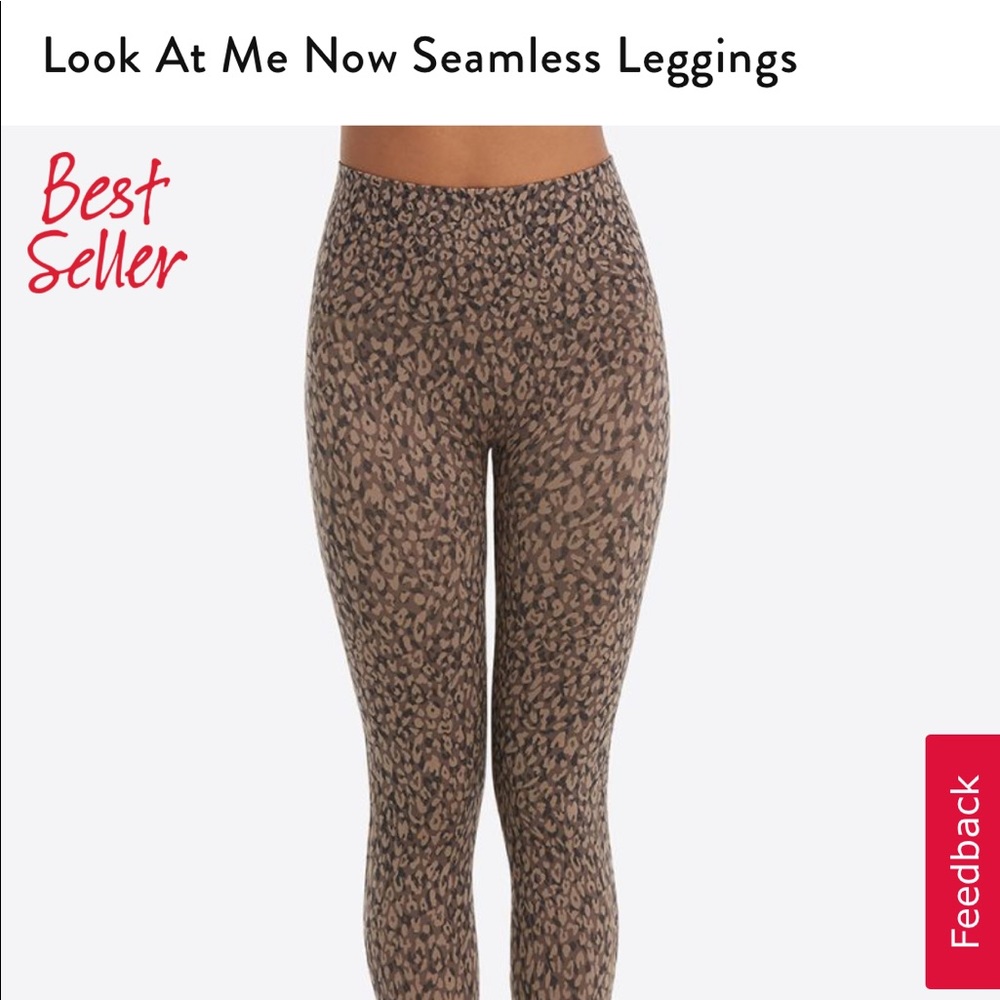 Spanx Look At Me now seamless leopard leggings